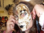 Sue deMello venice mask